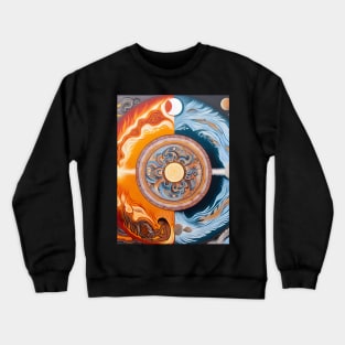 Explore the Cultural Depth: Australian Aboriginal Art and Unique Visual Traditions Crewneck Sweatshirt